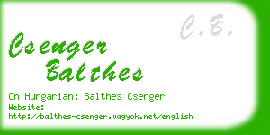 csenger balthes business card